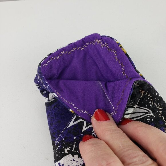 Baltimore Ravens Handmade Glasses Case NWOT - Picture 3 of 3